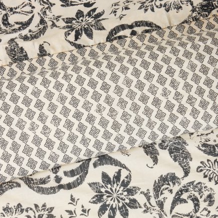 DAS HOME Μοναδικά Σεντόνια Happy σε Μαύρο και Taupe 502108109677