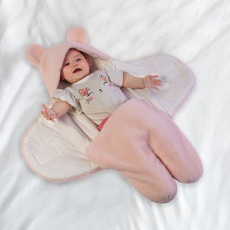 DAS KIDS Υπνόσακος Fleece Relax 80x85 σε Ροζ Απόχρωση 420580854910