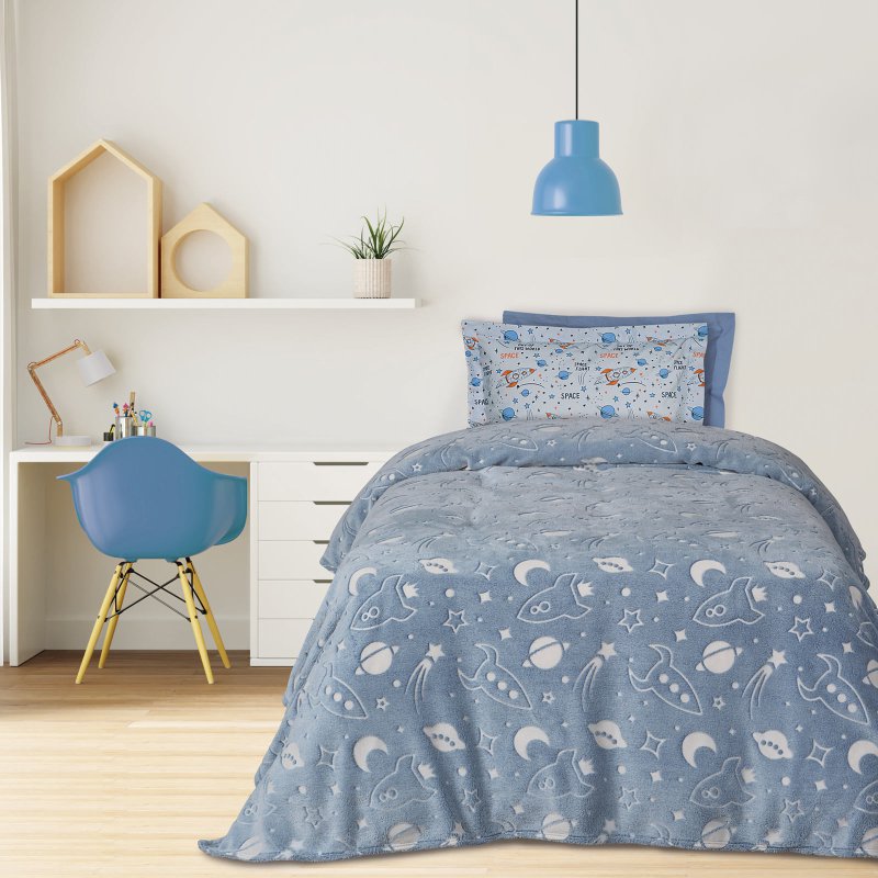 DAS KIDS Κουβέρτα Fleece 160x220 - Μπλε & Λευκό 420588104899 DAS KIDS Κουβέρτα Fleece 160x220 - Μπλε & Λευκό 420588104899