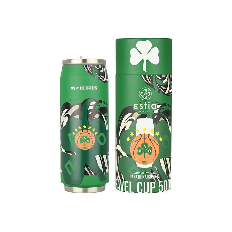 ESTIA Θερμός Ταξιδιού 500ml Παναθηναϊκός BC "We the Greens" 00-27124