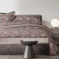 DAS HOME Σετ Παπλωματοθήκη Βαμβακερή Υπέρδιπλη με 2 Μαξιλαροθήκες 220x240cm 3176 Grey, Pink 406009203176