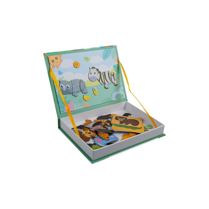 Isotrade Μαγνητικό Παιχνίδι Puzzle Montessori Κατασκευών 26.5 x 3.5 x 19 εκ. για Παιδιά από 3 Ετών 26336