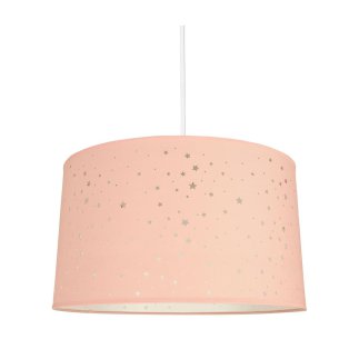 Ostaria Κυλινδρική Ανάρτηση 'Αστέρια' Ροζ D40cm E27 220-240v 50hz Max.60w -30312