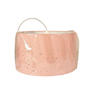 Ostaria Κυλινδρική Ανάρτηση 'Αστέρια' Ροζ D40cm E27 220-240v 50hz Max.60w -30312