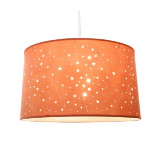 Ostaria Κυλινδρική Ανάρτηση 'Αστέρια' Ροζ D40cm E27 220-240v 50hz Max.60w -30312