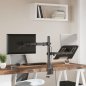 vidaXL Βάση Οθόνης VESA Μαύρη 75/100 χιλ. από Ατσάλι 358005