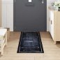 vidaXL Χαλί Κουζίνας Toile Μαύρο 180 x 60 cm Βελούδο 42013431