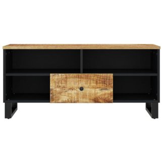 vidaXL Έπιπλο Τηλεόρασης 100x33x46 εκ. Μασίφ Ξύλο Μάνγκο & Επεξ. Ξύλο 351970