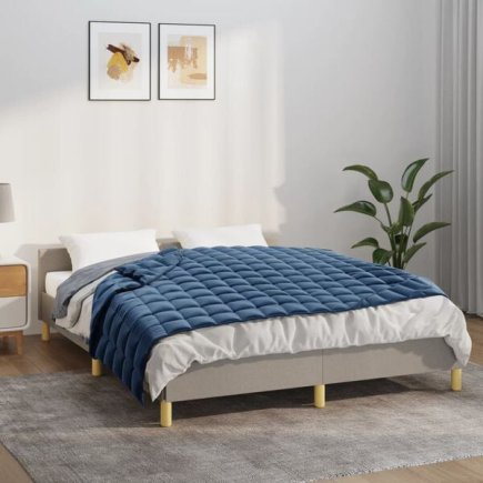 vidaXL Κουβέρτα Βαρύτητας Μπλε 150 x 200 εκ. 11 κ. Υφασμάτινη 350793