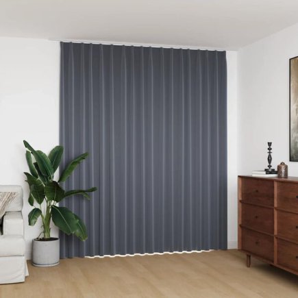 vidaXL Κουρτίνα Συσκότισης με Γάντζους Γκρι 290 x 245 εκ. 134433