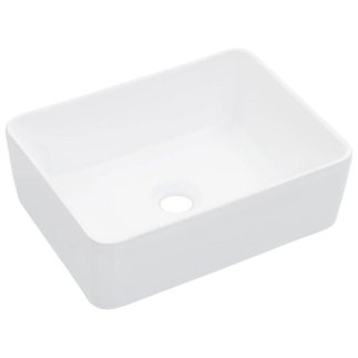 vidaXL Νιπτήρας Λευκός 40 x 30 x 13 εκ. Κεραμικός 143919