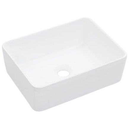 vidaXL Νιπτήρας Λευκός 40 x 30 x 13 εκ. Κεραμικός 143919