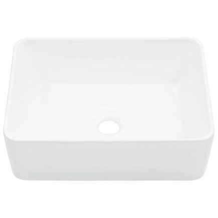 vidaXL Νιπτήρας Λευκός 40 x 30 x 13 εκ. Κεραμικός 143919