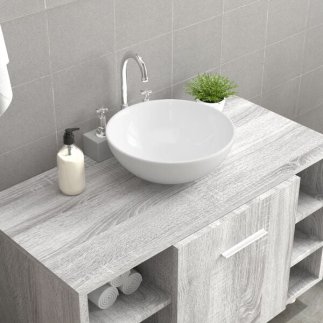 vidaXL Νιπτήρας Λευκός Κεραμικός 28x28x10 εκ. 242569