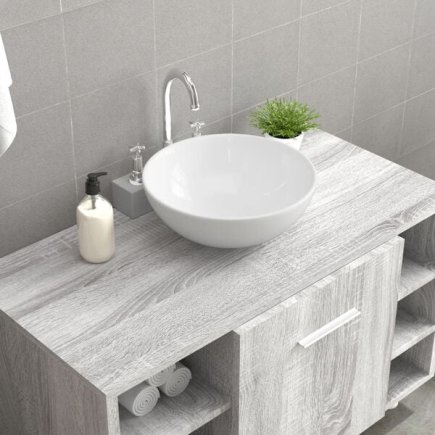 vidaXL Νιπτήρας Λευκός Κεραμικός 28x28x10 εκ. 242569