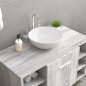 vidaXL Νιπτήρας Λευκός Κεραμικός 28x28x10 εκ. 242569