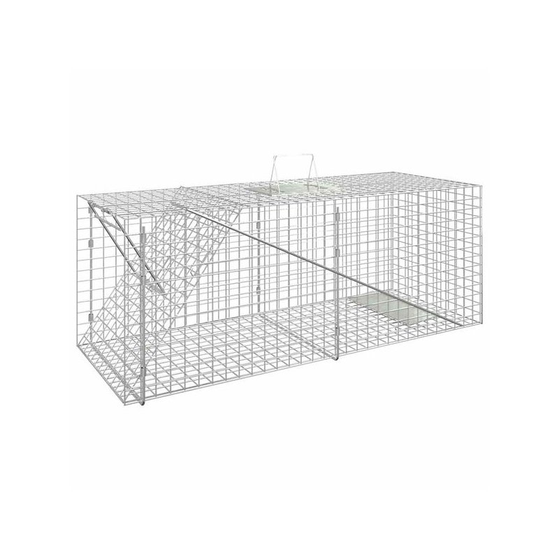 vidaXL Παγίδα Ζώων 64,5x25x26,5 εκ. από Γαλβανισμένο Σίδηρο 154933