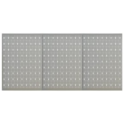 vidaXL Πλάτες Εργαλείων Τοίχου Διάτρητες 3 τεμ. 40 x 58 εκ. Ατσάλινες 145349
