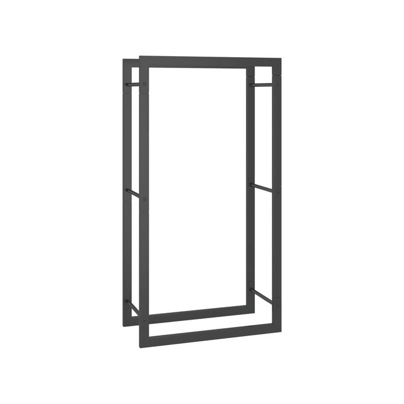 vidaXL Ραφιέρα Καυσόξυλων Ματ Μαύρο 50x28x94 εκ. Ατσάλι 350305 vidaXL Ραφιέρα Καυσόξυλων Ματ Μαύρο 50x28x94 εκ. Ατσάλι 350305