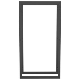 vidaXL Ραφιέρα Καυσόξυλων Ματ Μαύρο 50x28x94 εκ. Ατσάλι 350305