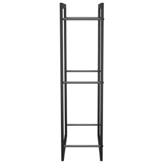 vidaXL Ραφιέρα Καυσόξυλων Ματ Μαύρο 50x28x94 εκ. Ατσάλι 350305