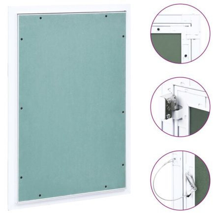 vidaXL Θυρίδα Επίσκεψης Γυψοσανίδας 300 x 600 χιλ. Σκελετός Αλουμινίου 145099