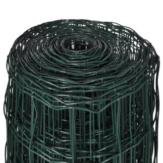 vidaXL Συρματόπλεγμα Σετ Πράσινο 10 x 0,8 μ. Ατσάλινο 42004364