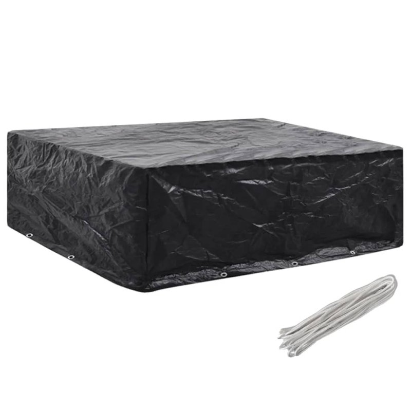 vidaXL Κάλυμμα Επίπλων Κήπου με 8 Κρίκους 250 x 210 x 90 εκ. 363212