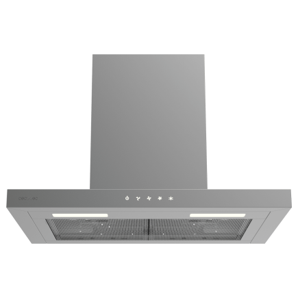 Cecotec Απορροφητήρας Bolero Flux TT 604000 Inox A++ Εξαγωγέας καπνού "T" 60cm, 393m³/h, 3 ταχύτητες, SS Touch Control, Ανοξείδω