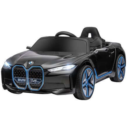 HOMCOM Electric Ride-On Toy Car για παιδιά 3-8 ετών με δίπλωμα BMW με Τηλεχειριστήριο, Κόρνα και Προβολείς, 115x67x45 cm, Μαύρο 