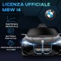 HOMCOM Electric Ride-On Toy Car για παιδιά 3-8 ετών με δίπλωμα BMW με Τηλεχειριστήριο, Κόρνα και Προβολείς, 115x67x45 cm, Μαύρο 
