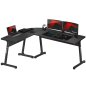 Huzaro Γραφείο Gaming 147x112 cm Hero 6.0 Μαύρο 5903796011296