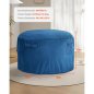 VEVOR Στρογγυλή Πολυθρόνα Bean Bag με Αφαιρούμενο και Πλενόμενο Κάλυμμα για Ενήλικες Μπλε YXCRDDY4349IVTKLYV0