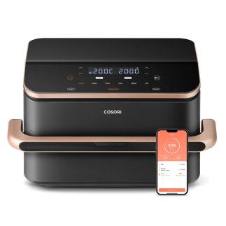 COSORI Διπλή Φριτέζα Αέρος Dual Blaze TwinFry CAF-TF101S, 10L, Μαύρη CAF-TF101S-AEUR