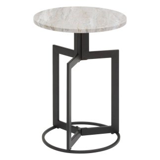 Atmosphera Μαύρο Πλαϊνό Τραπέζι Tusco 35x35εκ 213011