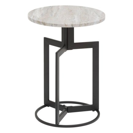 Atmosphera Μαύρο Πλαϊνό Τραπέζι Tusco 35x35εκ 213011