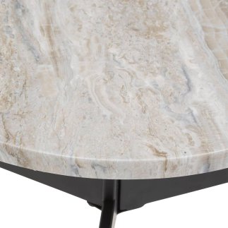 Atmosphera Μαύρο Πλαϊνό Τραπέζι Tusco 35x35εκ 213011