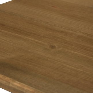 Atmosphera Σετ 3 Διακοσμητικά Μπαούλα από Ξύλο και Ατσάλι - Διαστάσεις: 35 x 35 x 46,5 εκ. 211543B