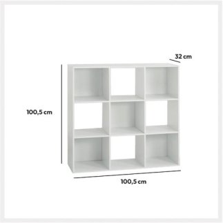 5FIVE Simply smart Σύστημα Αποθήκευσης Mix N Module, 3x3 Θέσεις, 100,5x32x100,5 εκ., Λευκό 138971C