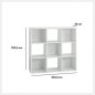 5FIVE Simply smart Σύστημα Αποθήκευσης Mix N Module, 3x3 Θέσεις, 100,5x32x100,5 εκ., Λευκό 138971C