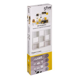 5FIVE Simply smart Σύστημα Αποθήκευσης Mix N Module, 3x3 Θέσεις, 100,5x32x100,5 εκ., Λευκό 138971C