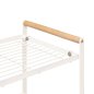 5FIVE Simply smart Μεταλλική Ραφιέρα με Ξύλινες Λαβές "Balm" 33X21X37,5 cm ,Λευκή 190172