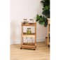 5FIVE Simply smart Τρόλεϊ Κουζίνας 3 Επίπεδων 40 x 30.5 x 84.5 cm από Ξύλο Ακακίας 190144