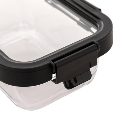 5FIVE Simply smart Γυάλινο Ορθογώνιο Αεροστεγής Δοχείο 0.37L Συντήρησης Τροφίμων 209253