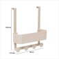 5FIVE Simply smart Οργανωτής Ντους με Άγκιστρα και Θήκη 30x11,5x33,8cm, Μπεζ 213346