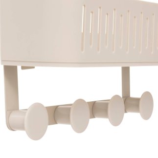 5FIVE Simply smart Οργανωτής Ντους με Άγκιστρα και Θήκη 30x11,5x33,8cm, Μπεζ 213346