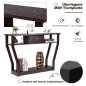 Costway Κονσόλα Τραπέζι με Συρτάρι και Ράφι 120 x 30 x 81 cm Καφέ HW60291CF