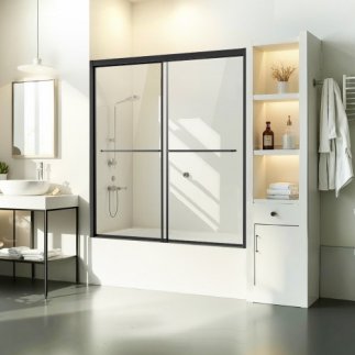 VEVOR Ημι-Πλαίσιο Πόρτα Μπανιέρας 50-60x60 εκ. TLYGM60W62HIYDJ1GV0