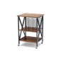Costway Τροχήλατη Καφέ Ραφιέρα 3 Επιπέδων 52x45x75 cmJV12662DE-CF Costway Τροχήλατη Καφέ Ραφιέρα 3 Επιπέδων 52x45x75 cmJV12662DE-CF