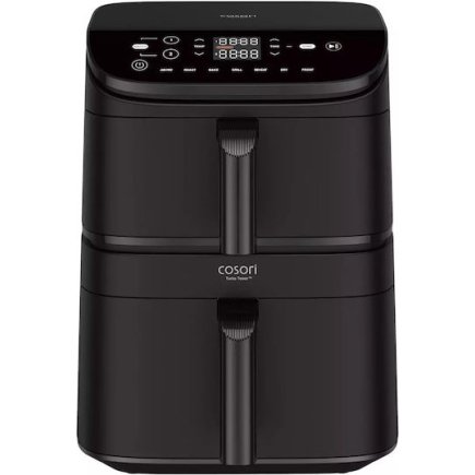Cosori Air Fryer με Διπλό Αποσπώμενο Κάδο 10.8lt Μαύρο CAF-DC121-AEUR